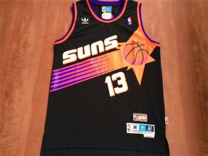 Maillot De Basket Phoenix Suns Steve Nash 13 Engrener Classic Retro Noir